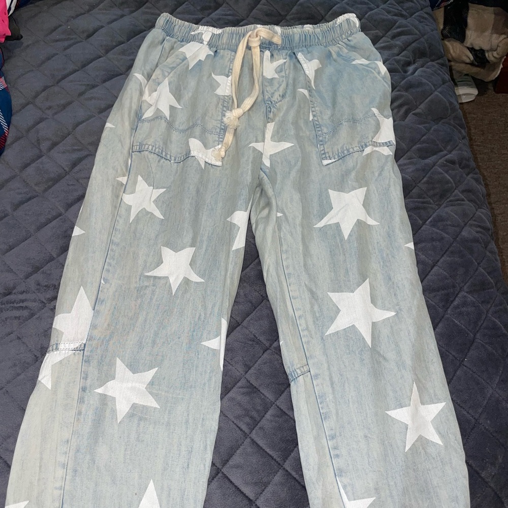 Blue star joggers